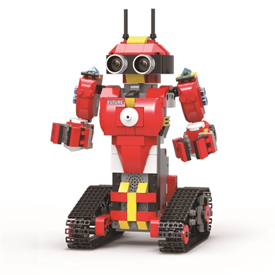 KIBTOY Red Building Block Programming Robot