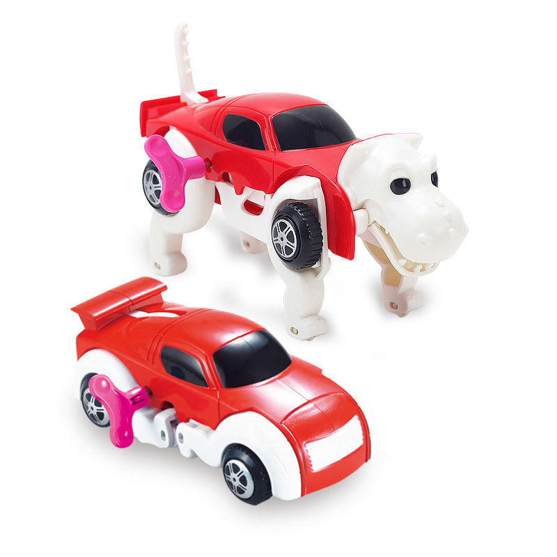 Kibtoy Clockwork transforming toy dog car