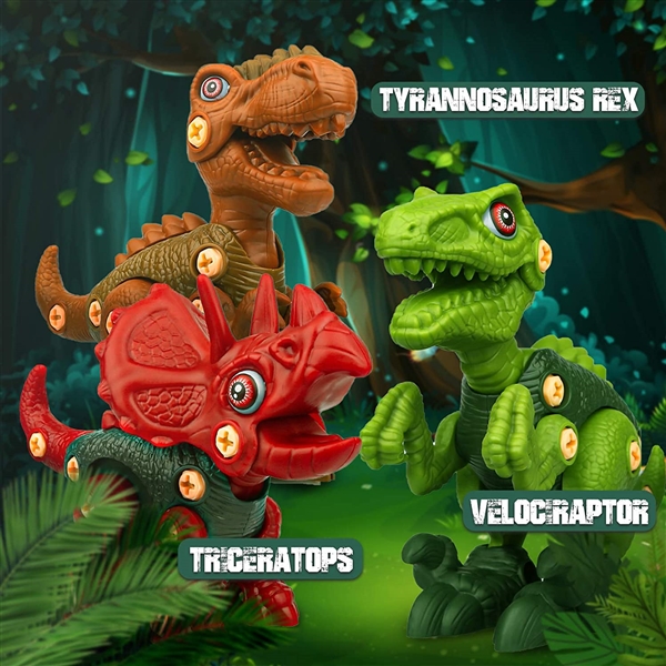 KIBTOY™ Take Apart Dinosaur Toys, assemble dinosaur