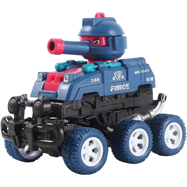 KIBTOY™ 2 in 1 collision inertial tank car toy