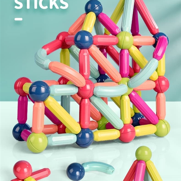 KIBTOY™ Magnetic Balls and Rods Building Sticks Blocks Set 