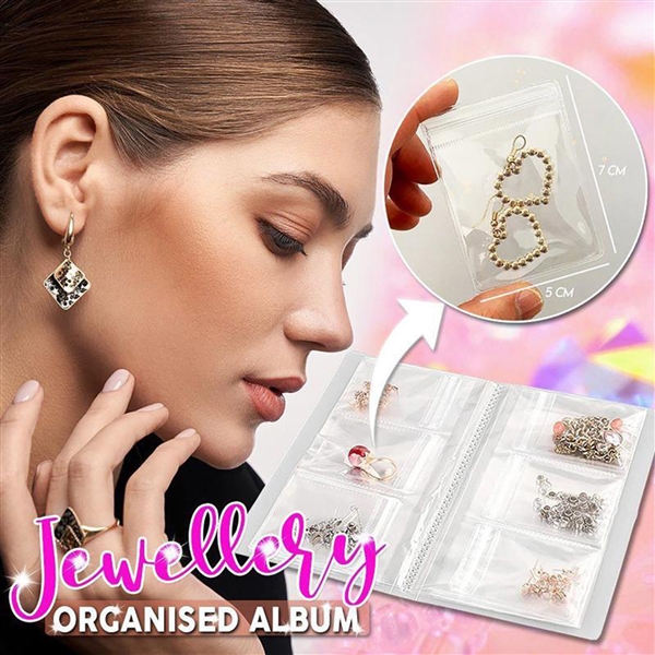 Transparent Jewellery Storage Book Set