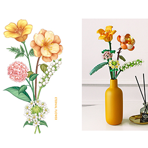 KIBTOY™ Flower Bouquet Building Kit