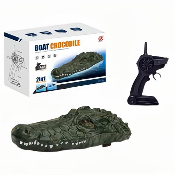 KIBTOY™ RC Jetboat and Crocodile