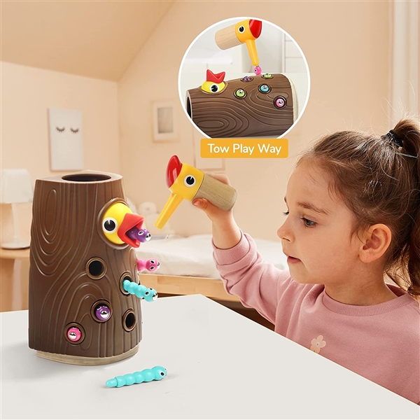 Toys feed the baby chick – magnetic toy for children 2 3 4 years – pretend play for toddlers that develops cognitive and emotional skills – educational toy