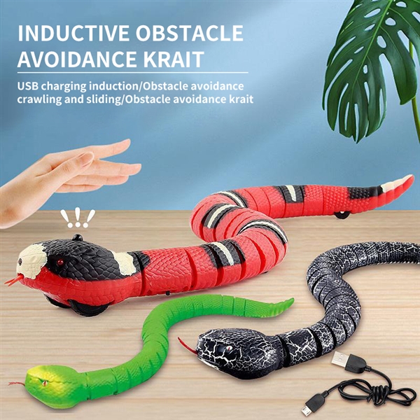 Automatic Cat Toys dog toys  Interactive Smart Sensing Snake TeaseToys for Cats USB Charging Cat Accessories for Pet Cats Game Play To