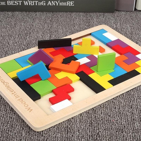 wooden tetris puzzle wooden tetris puzzle