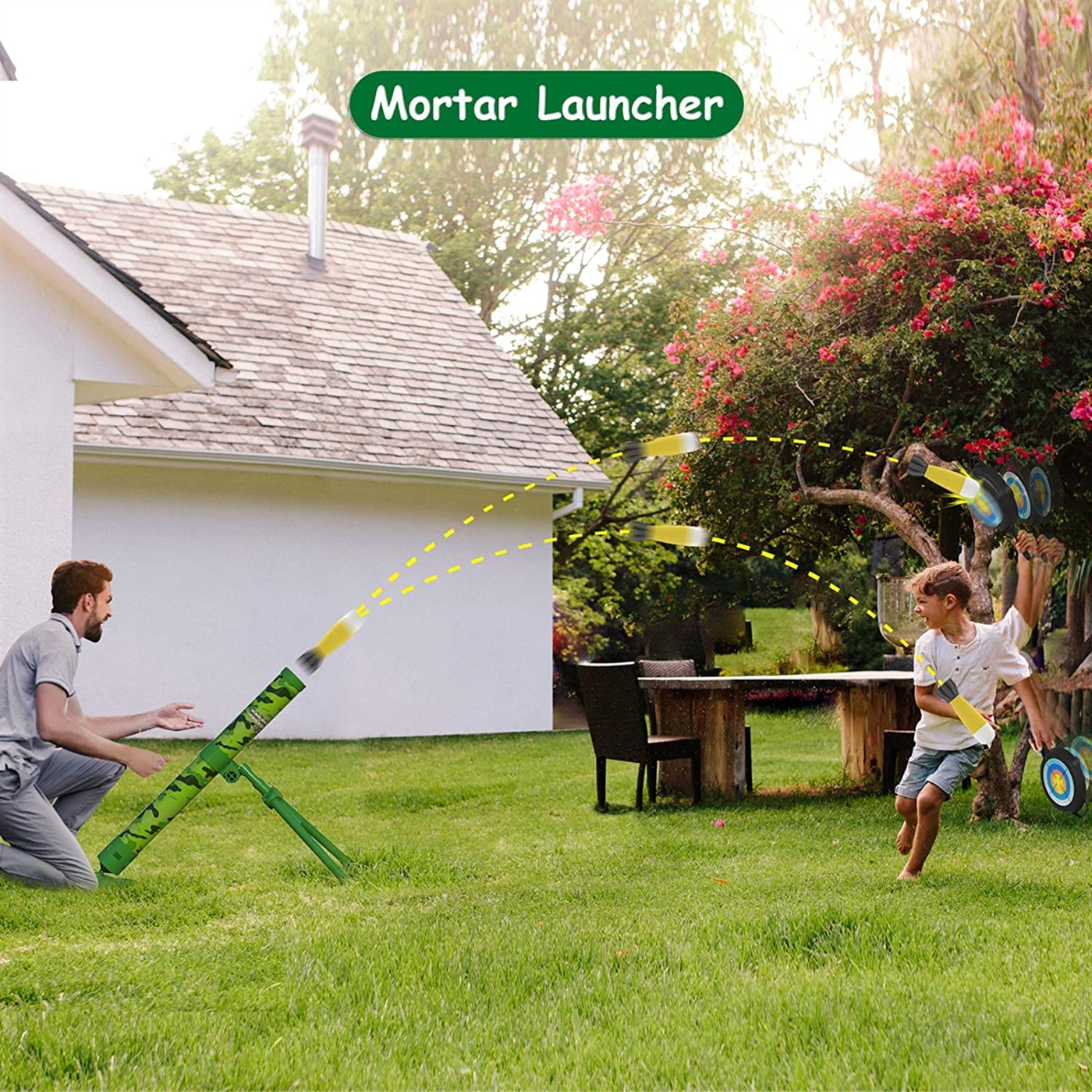 Mortar launcher is suitable for parent-child activities.