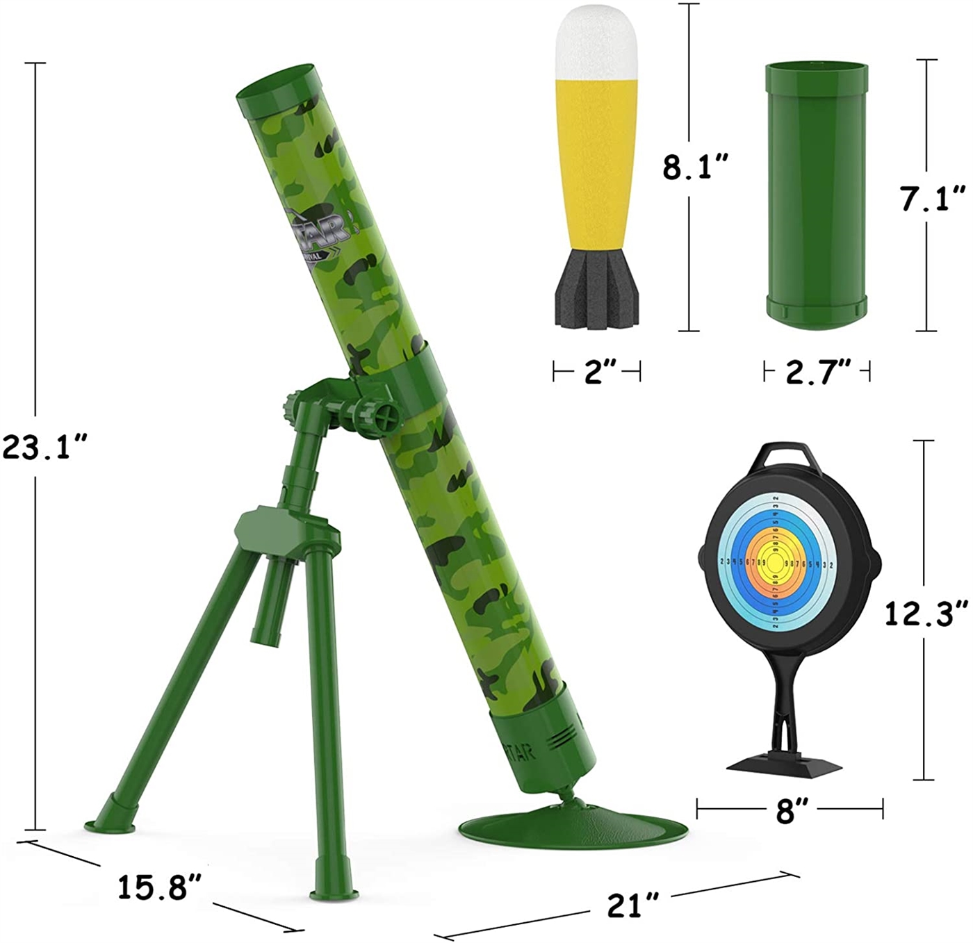 Mortar toy size.