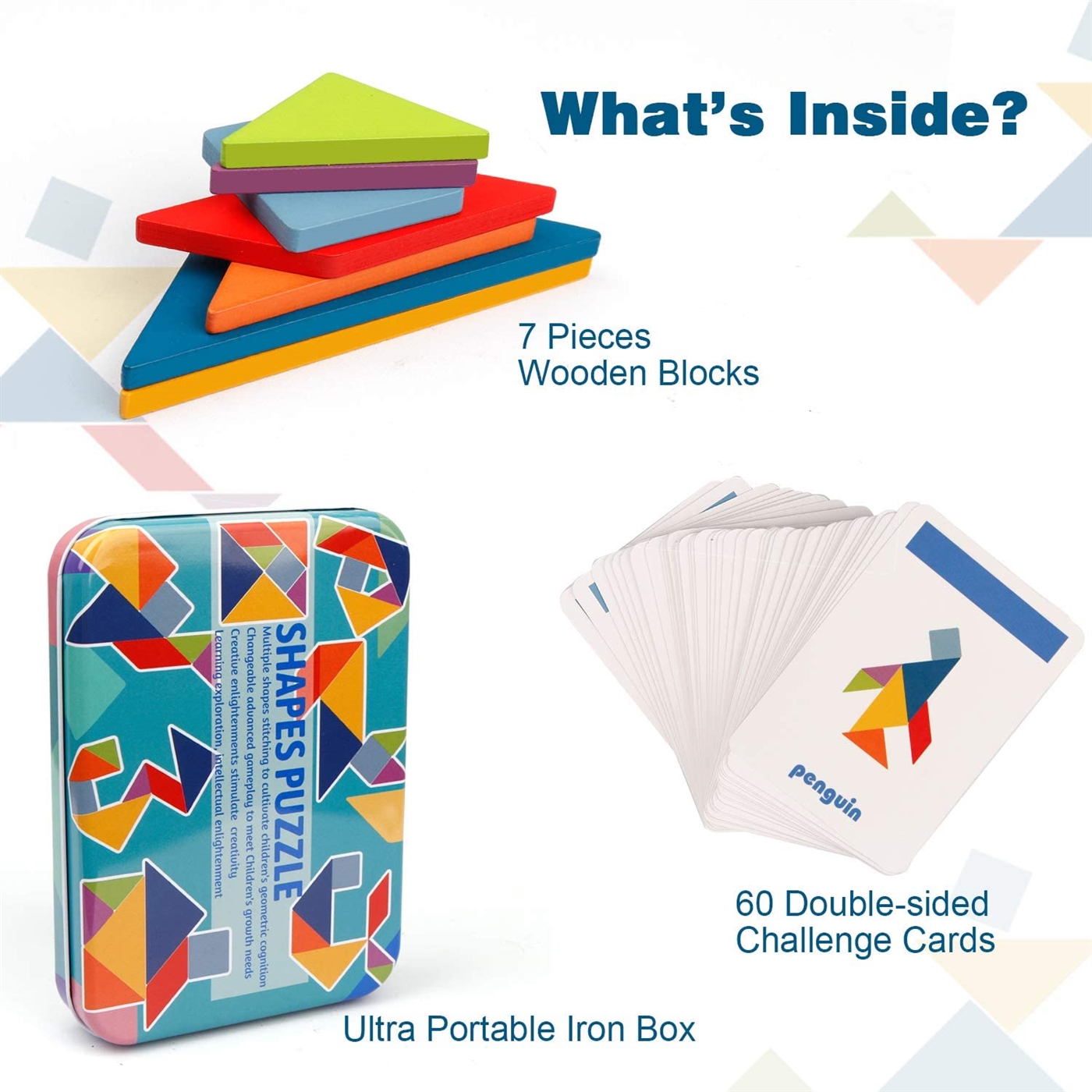 Kibtoy Wooden Tangram Montessori toy Kibtoy Wooden Tangram Montessori toy