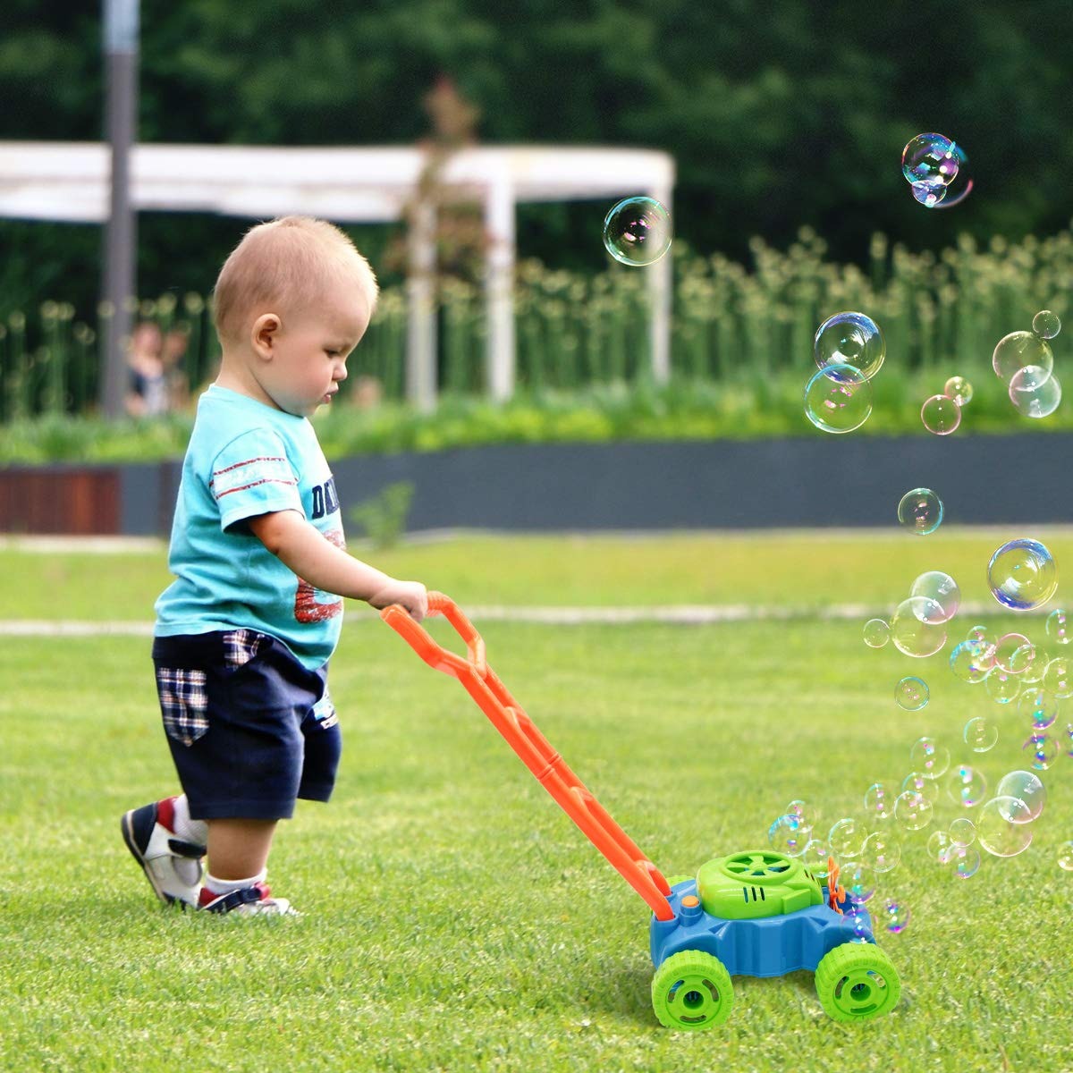 Push Car Bubble Mower Toys