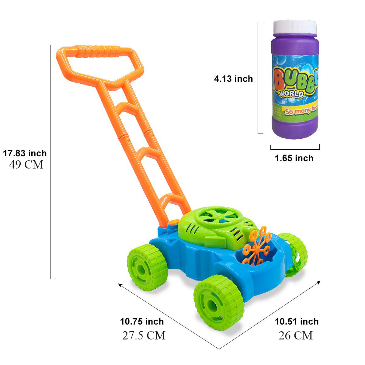 Push Car Bubble Mower Toys