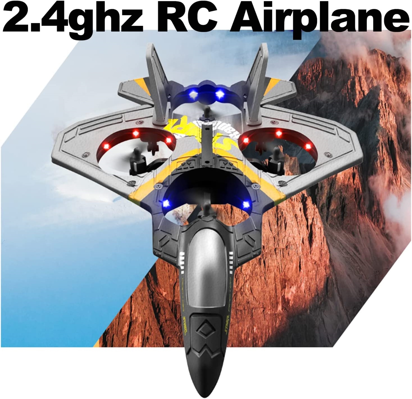 Kibtoy flying toy, 4-motor stunt RC fighter