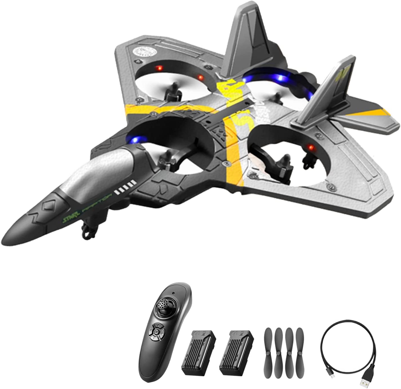 Kibtoy flying toy, 4-motor stunt RC fighter