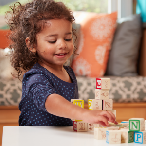 Kibtoy Wooden Learning Block Set 
