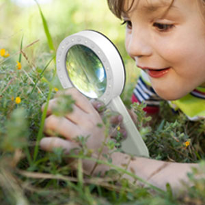 Kibtoy magnifying glass with LED lights