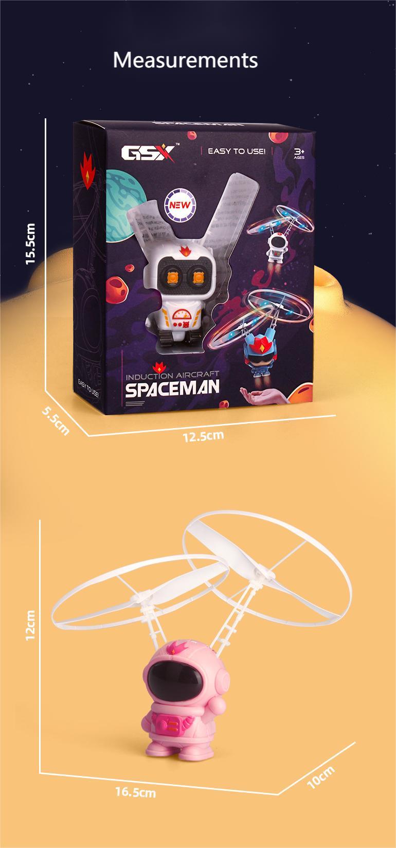 Kibtoy Flying orb spaceman, induction flying toy