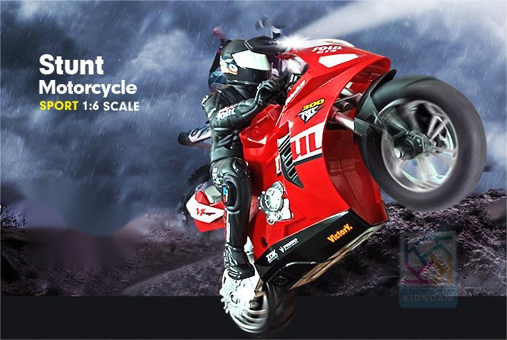 Kibtoy RC Stunt Motorbike