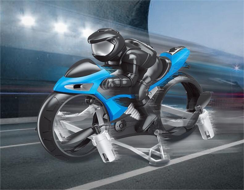 Kibtoy RC Flying Stunt Motorbike