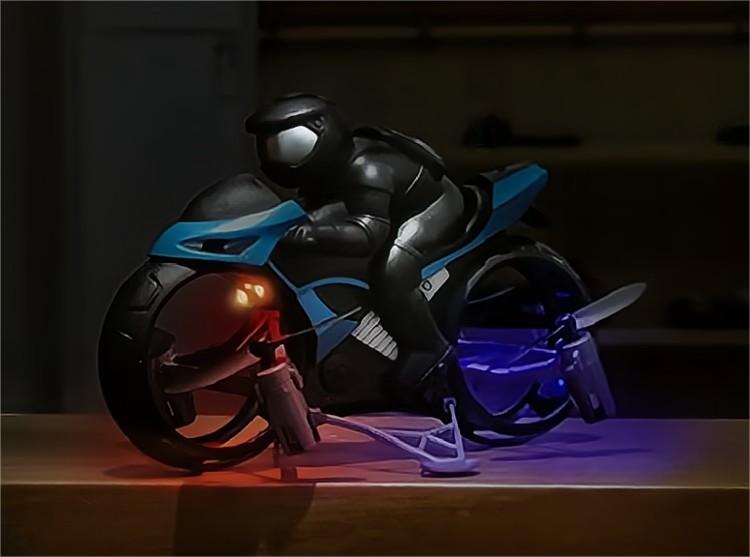 Kibtoy RC Flying Stunt Motorbike