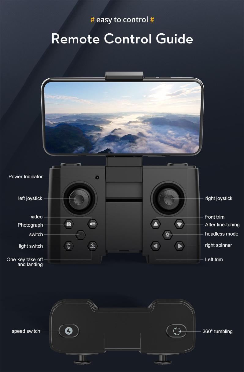 Kibtoy a mini camera drone with dual HD FPV cameras, easy to operate, cheap