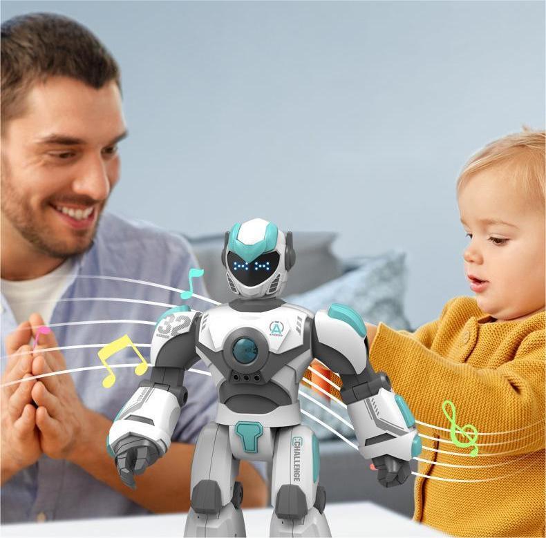 Kibtoy RC Robot Toy, can dance, sing and walk, great teaching toy and company for toddlers