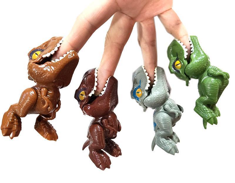 Kibtoy finger biting dinosaur, mini dinosaur toys