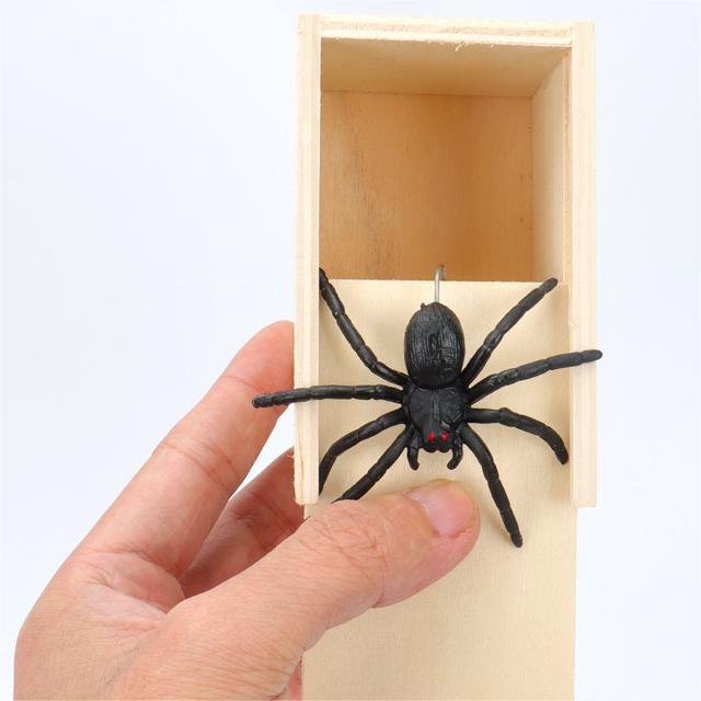 kibtoy Prank Fake Spider, plastic spider, scary but harmless
