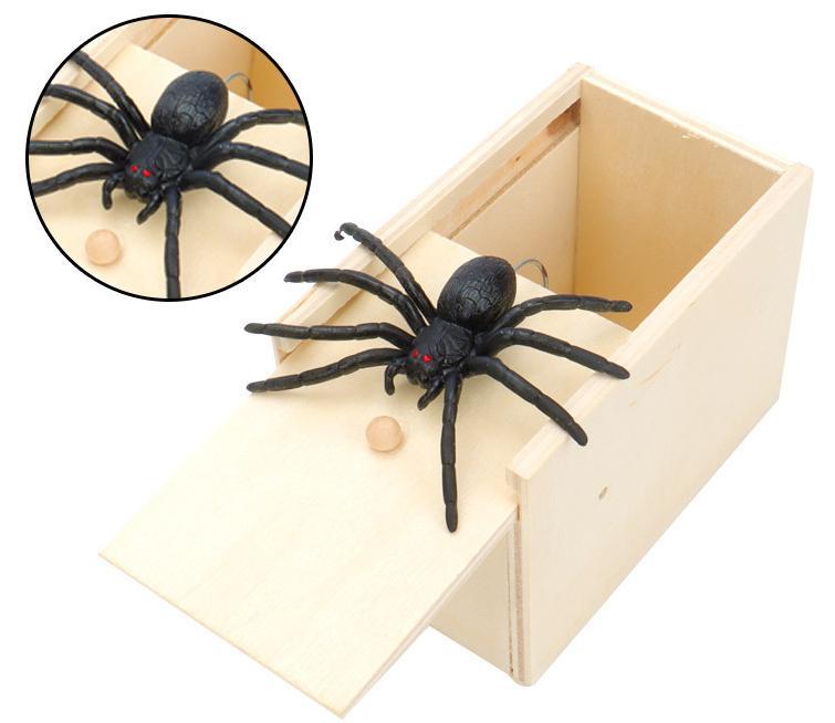 kibtoy Prank Fake Spider, plastic spider, scary but harmless