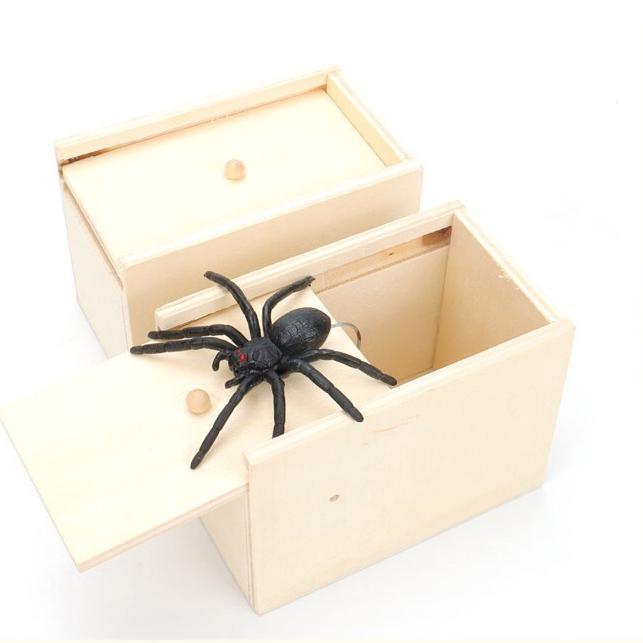 kibtoy Prank Fake Spider, plastic spider, scary but harmless