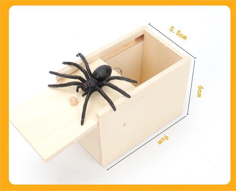 kibtoy Prank Fake Spider, plastic spider, scary but harmless