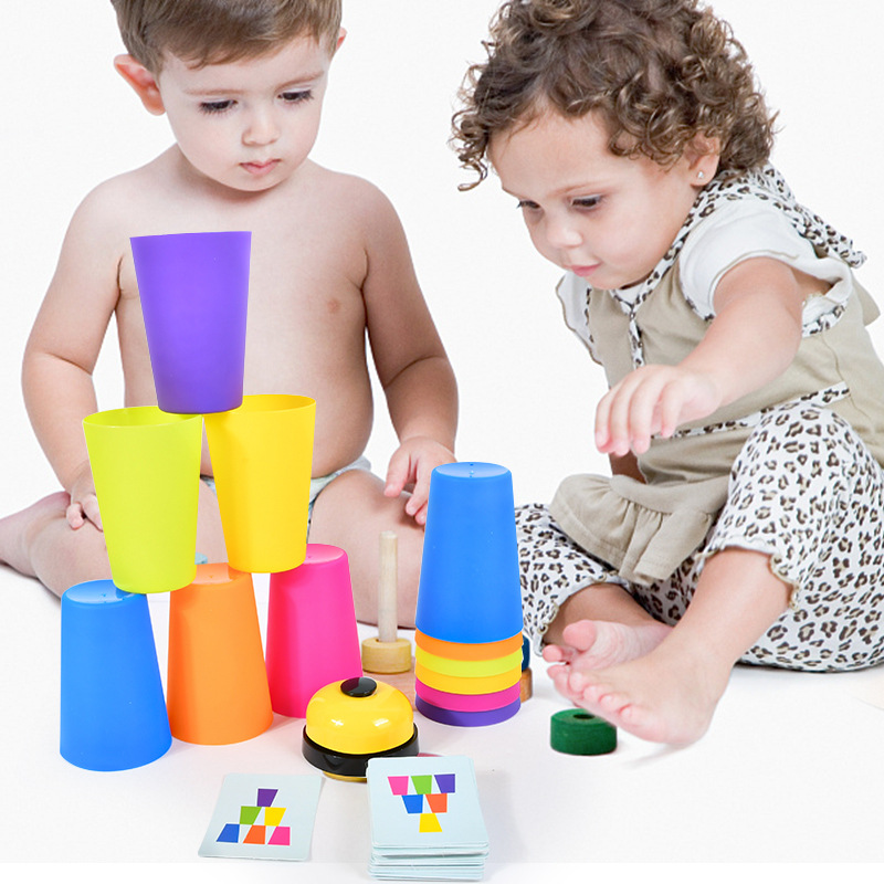 cup stacker game, kibtoy quick cup stacking game