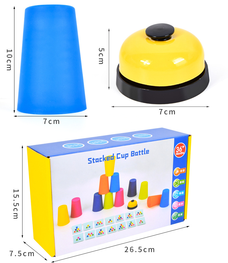 cup stacker game, kibtoy quick cup stacking game