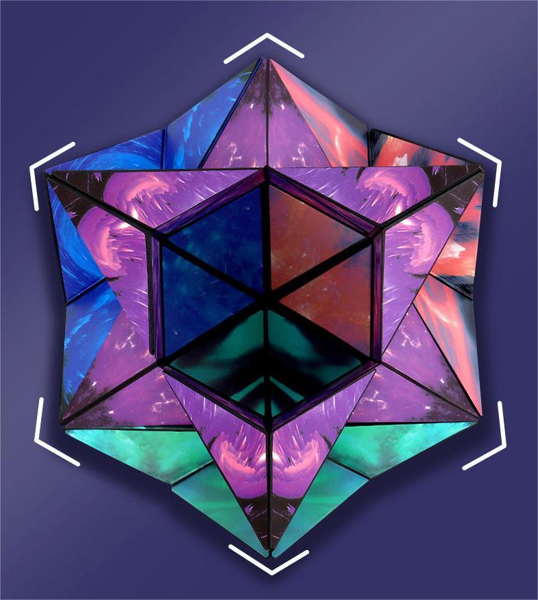 Kibtoy Magnetic Shape Shifting Box, Magic cube, 3D magnetic magic cube