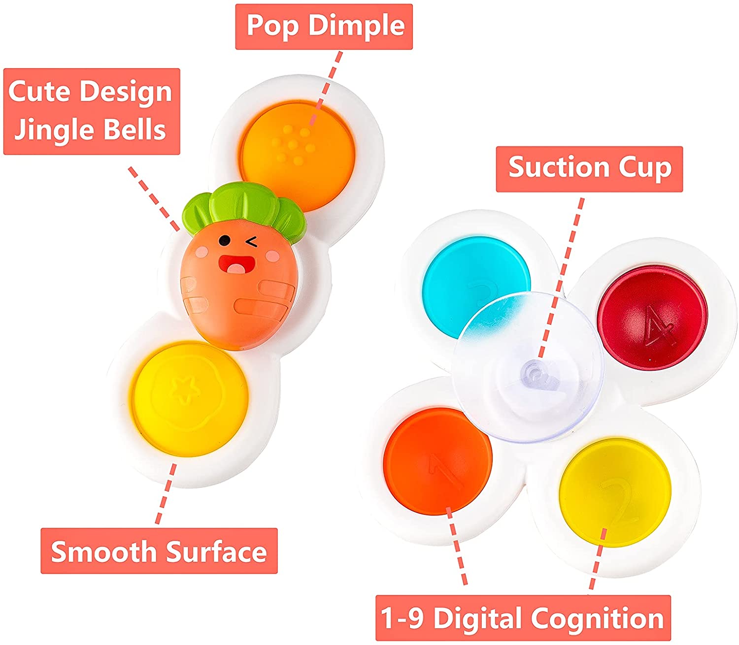kibtoy suction cup spinner toys