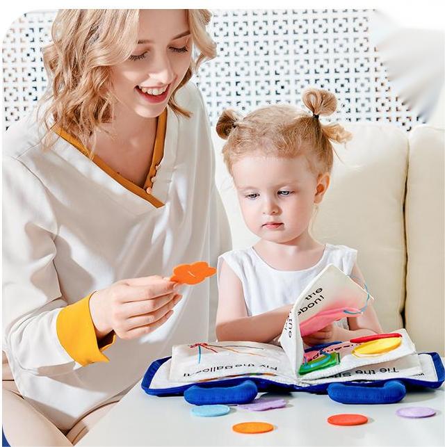 Kibtoy my quiet book, first book for toddlers, busy book, fidget toy, reading tool