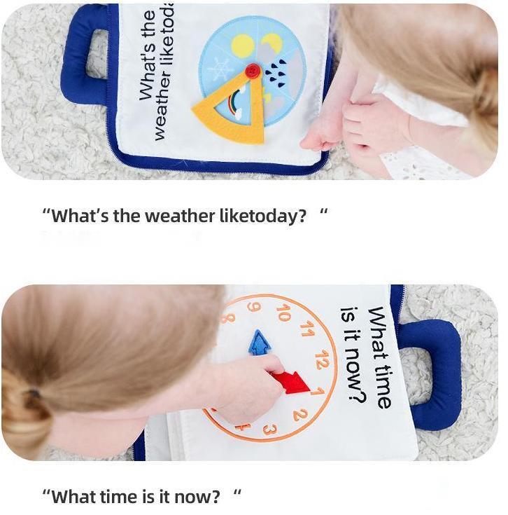Kibtoy my quiet book, first book for toddlers, busy book, fidget toy, reading tool