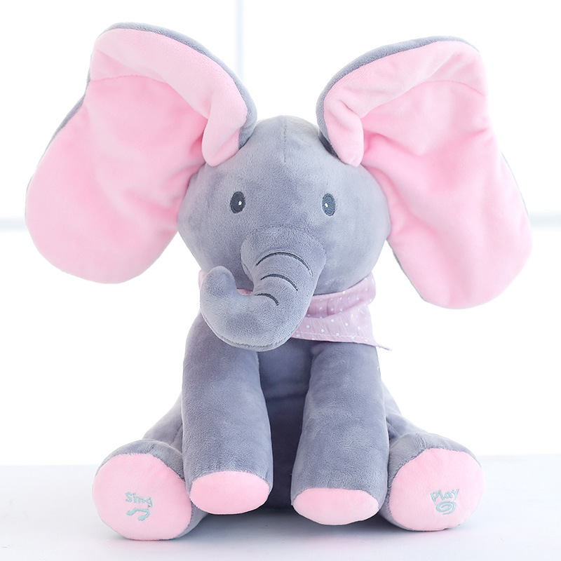 kibtoy Peek-a-boo elephant plush toy