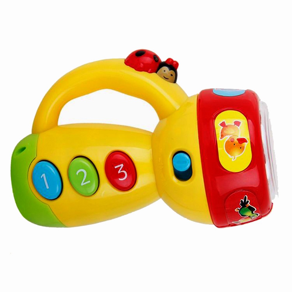  Kibtoy Spinning and Learning Flashlight