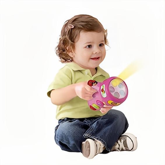  Kibtoy Spinning and Learning Flashlight