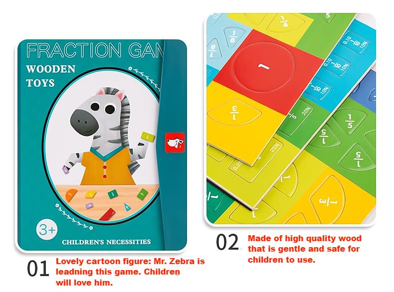 Kibtoy Fraction Learning and teaching kit 