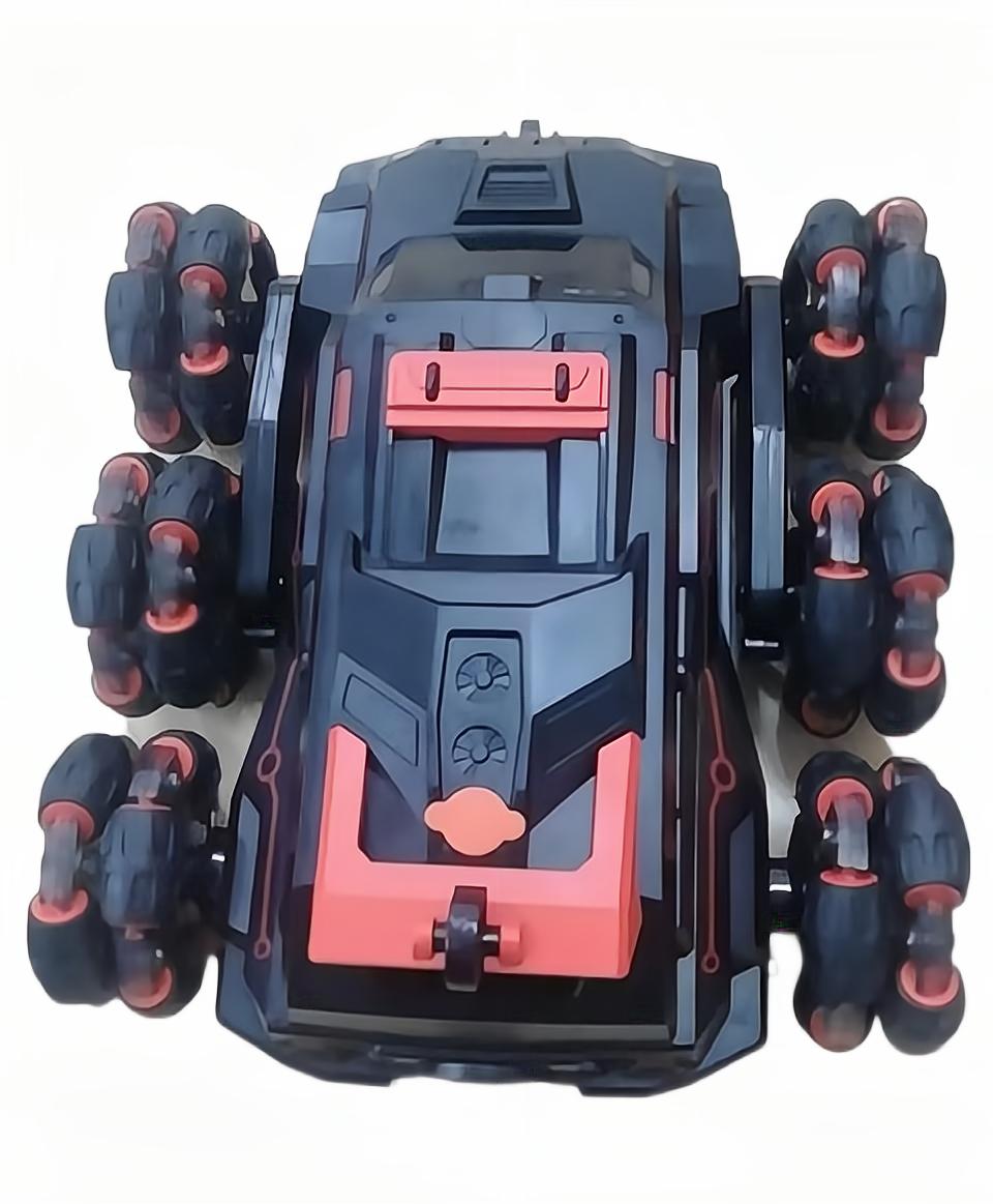 Kibtoy RC 6-wheel stunt car, dual remote control 