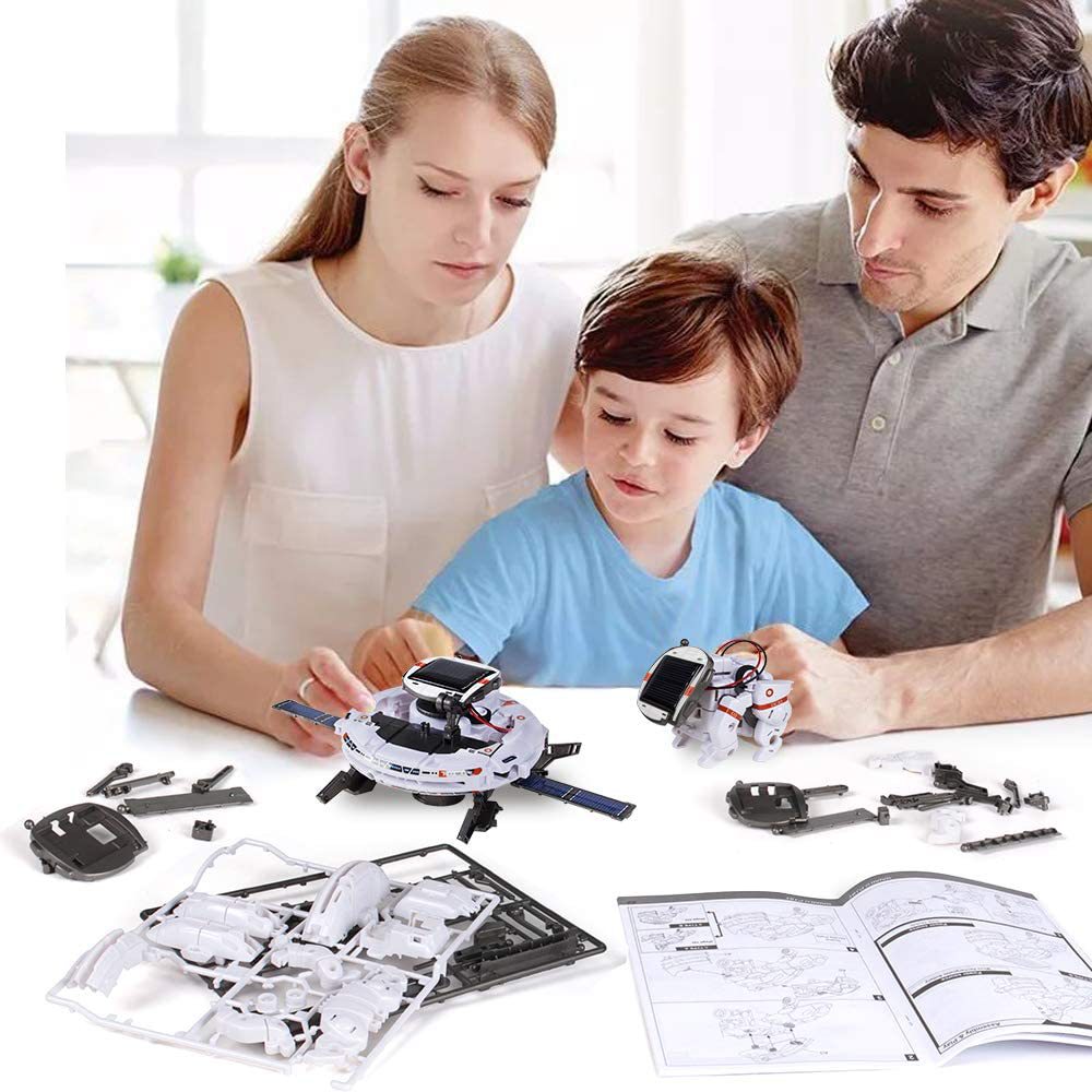 Kibtoy 6-in-1 Space Solar Robot Kit