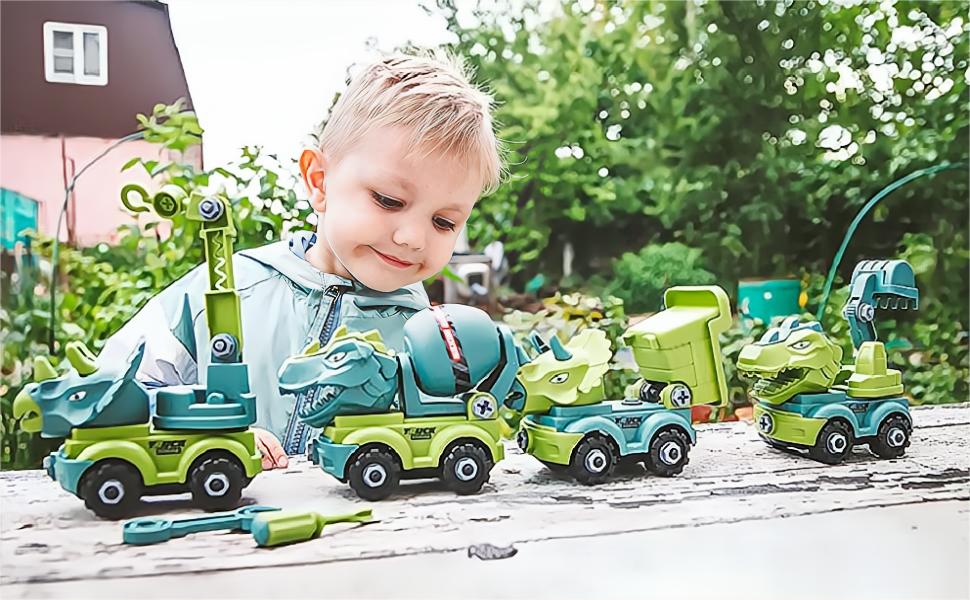 Kibtoy DIY take-apart dinosaur construction vehicles Kibtoy DIY take-apart dinosaur construction vehicles