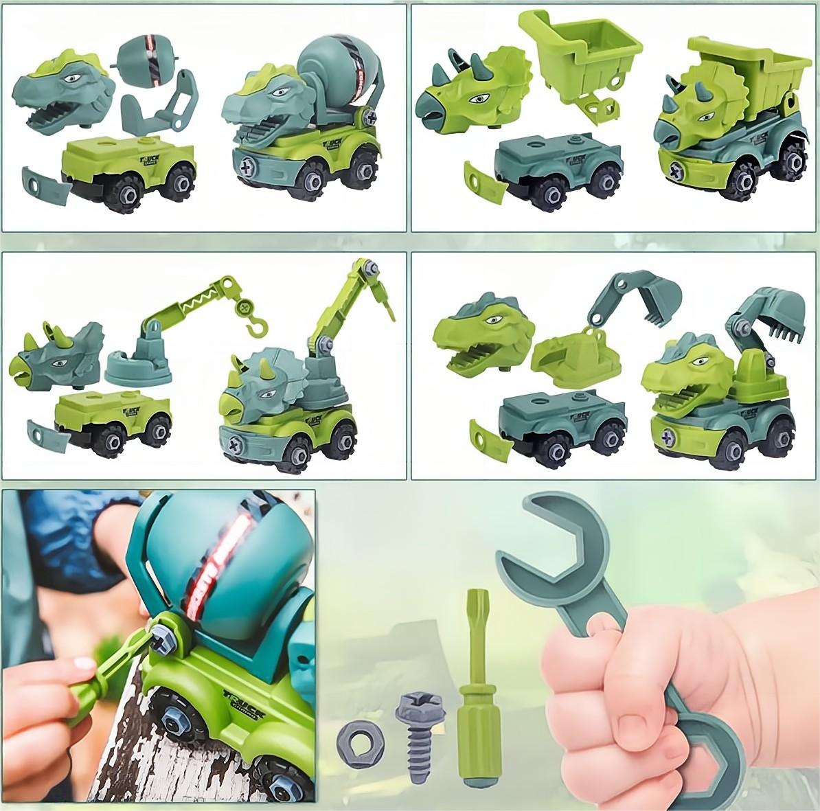 Kibtoy DIY take-apart dinosaur construction vehicles Kibtoy DIY take-apart dinosaur construction vehicles