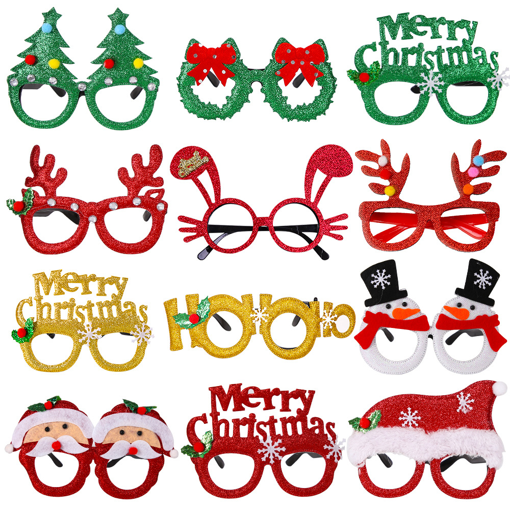 Kibtoy Glitter party glasses for christmas