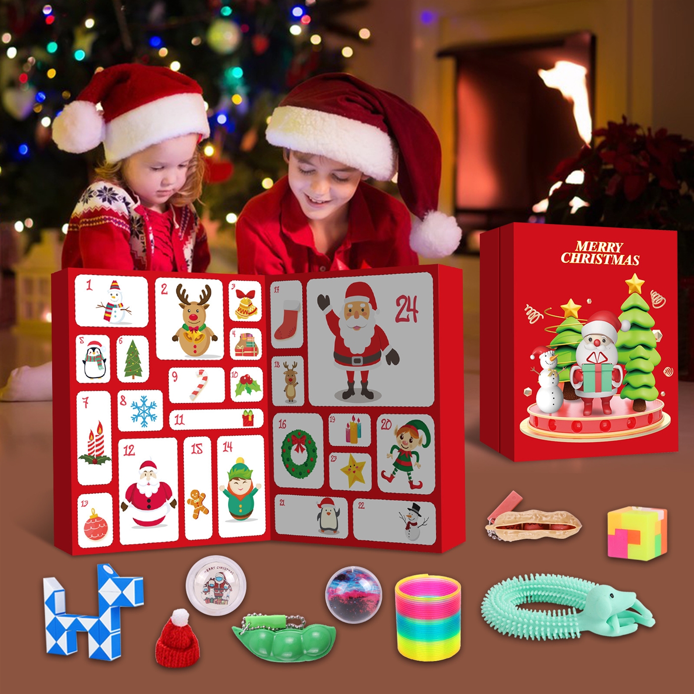 Kibtoy Christmas Fidget Toys Pack