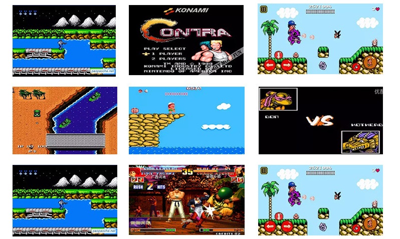 GameTendo retro game console part of the game display