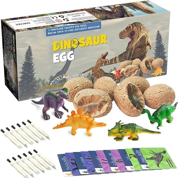 KIBTOY™ Dig a Dozen Dino Egg Kit