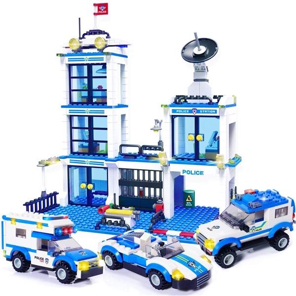 KIBTOY™ City Police Station Building Kit
